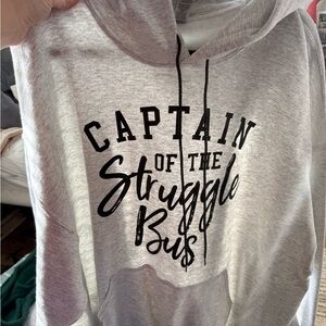 Gray Graphic Hoodie
